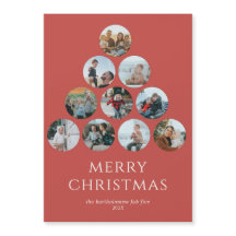 God jul Magnet 10 Photos Red