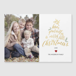 God jul - magnetiskt fotokort