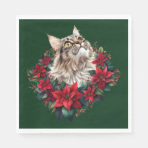 God jul Maine Coon Katt