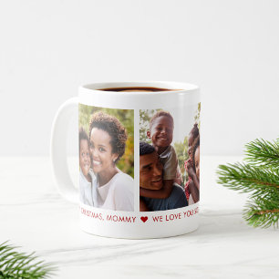 God jul Mamma 3 Photo Anpassningsbar Coffee Mugg