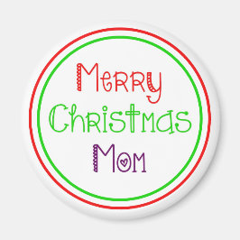God jul Mamma Colorful Gift Magnet