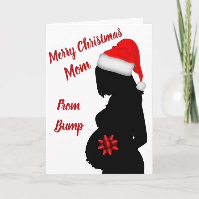 God jul mamma från bump-kort kort (Framsida)