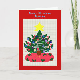God jul Mamma Julgran-kort Helgkort