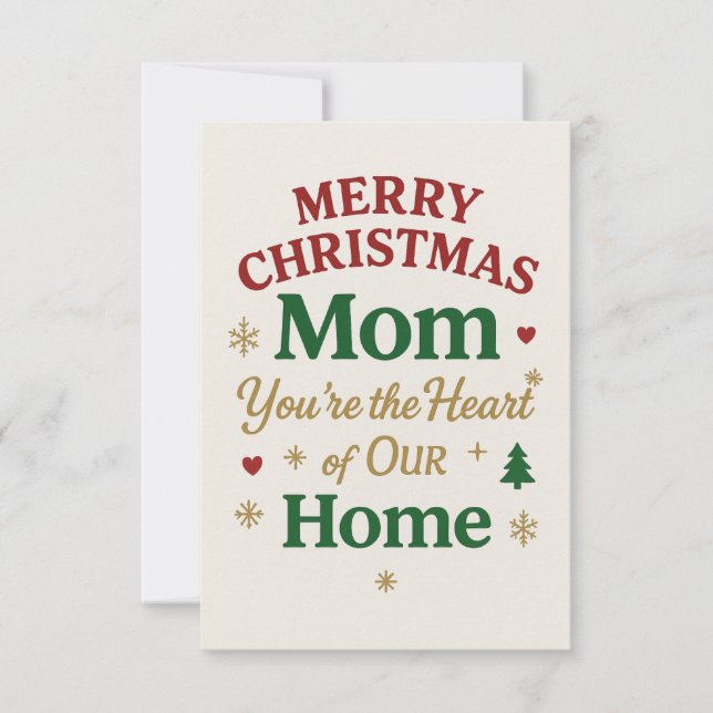 God Jul Mamma Kort (Framsida)