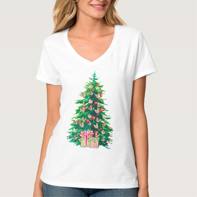 God jul, Mamma Shirt - Lustigt Träd Tee! T (Framsida)