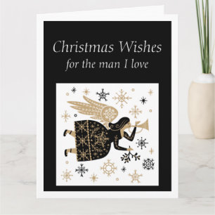 God Jul Man jag älskar Special Ängelkort Kort
