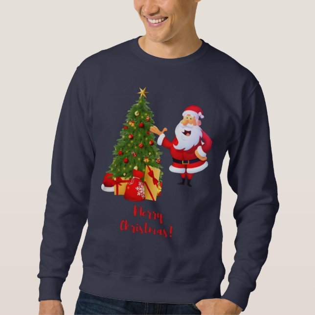 god jul Manar Sweatshirts Lång Ärmad Tröja (Framsida)