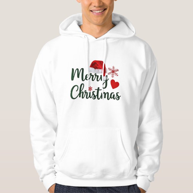 God jul Manar's Pullover Hoodie (Framsida)