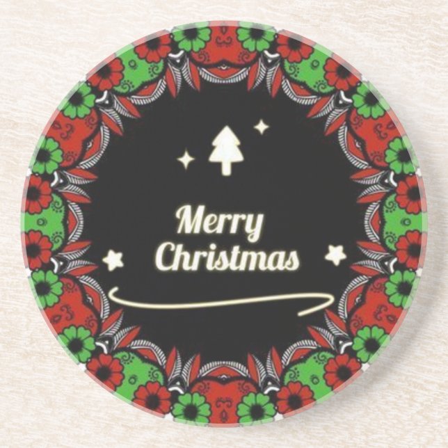 God jul mandala-formgivningar underlägg (Framsidan)