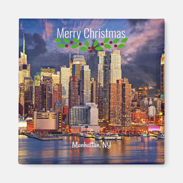 God jul, Manhattan, NY Magnet (Framsidan)