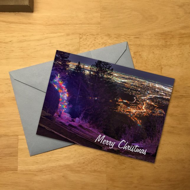 God jul Manitou Incline Lighting Träd Kort (Skapare uppladdad)