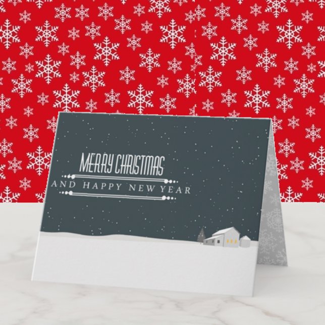 God jul-mappat gratulationskort kort (Skapare uppladdad)