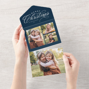 god jul marin 4-foto-helgdag trifold