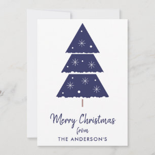 God jul marin Julgran Snöflingor Julkort