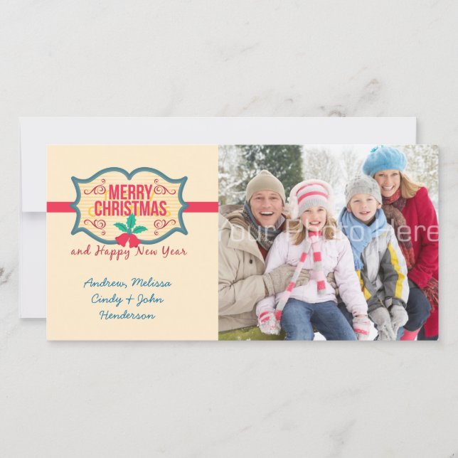 God jul Märkre, fotokort Julkort (Framsida)