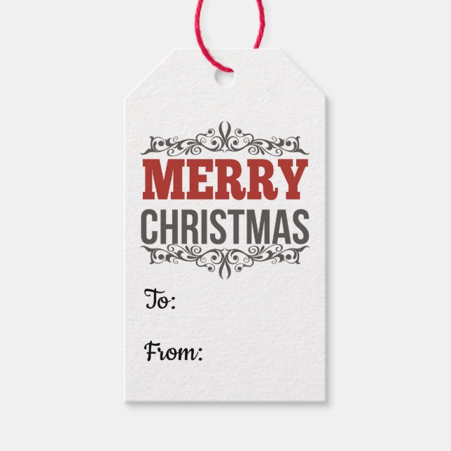God jul Märkre Presentetikett (Framsidan)