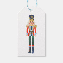 God jul Märkrna Nutcracker Gift Presentetikett