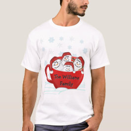 God Jul Marshmallowfamilj T Shirt
