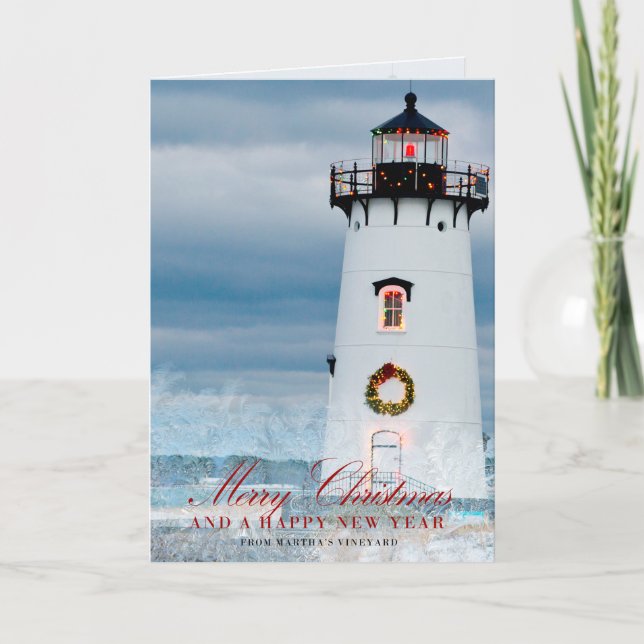 God jul Martha's Vineyard Card Helgkort (Framsida)
