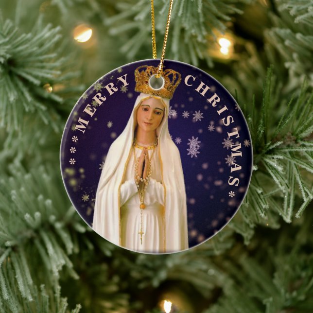 God Jul| Mary jungfru| Keramisk prydnadsföremål Julgransprydnad Keramik (Träd)