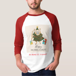 God jul Matchande Family Hund Howlidays T Shirt