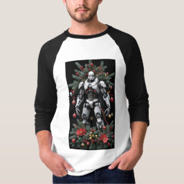 God Jul Mech Robot T Shirt