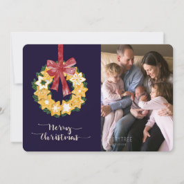 God jul med blå bakgrund julkort