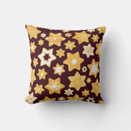 God jul med Burgundy Background Kudde