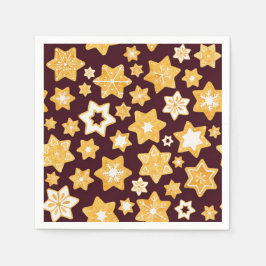 God jul med Burgundy Background Pappersservett