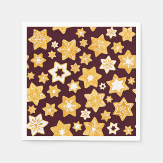 God jul med Burgundy Background Pappersservett