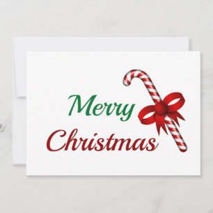 God jul med Candy cane-Helgdag kort