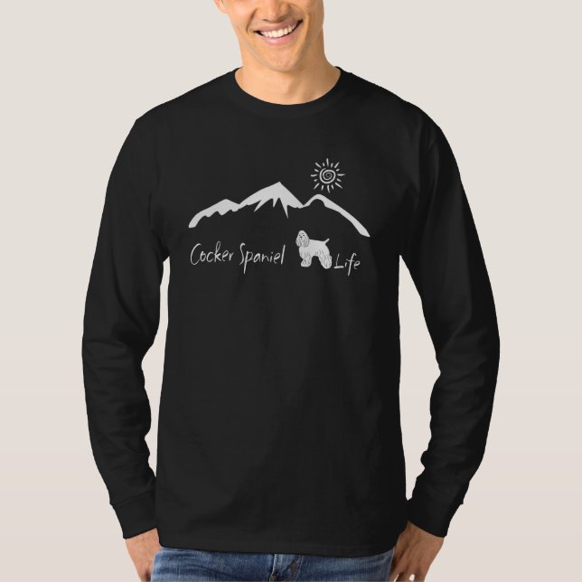 god jul med Cocker Spaniel liv 2022 T Shirt (Framsida)