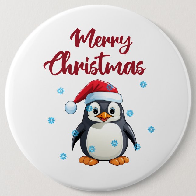 ’God jul’ med cute Penguin Knapp (Framsida)