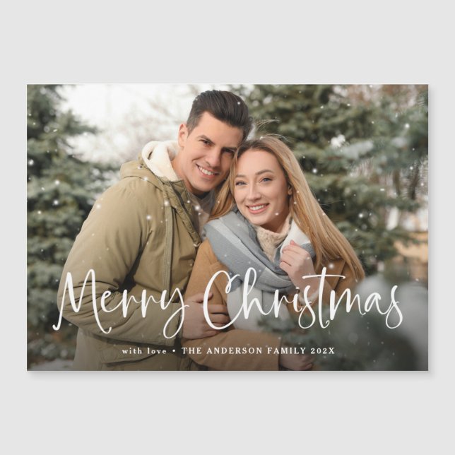 God jul med ditt familjefoto Hälsning (Framsida)