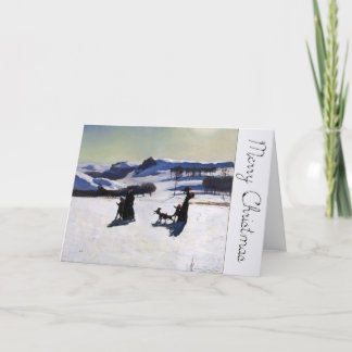 God jul med en amerikansk konstnär GC Helgkort