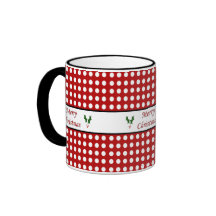 God jul med en Polka pricker mönster