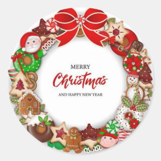 God jul med etiketter och etiketter