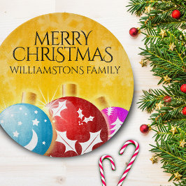 God jul med festive Helgdag Ornaments