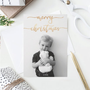 God jul med fotokort tack kort