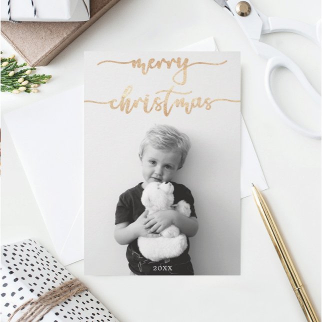 God jul med fotokort tack kort (Skapare uppladdad)