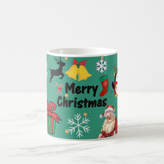 God jul med godisstavar presenter kaffemugg (Center)