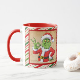 God Jul med grinch julklapp Mugg