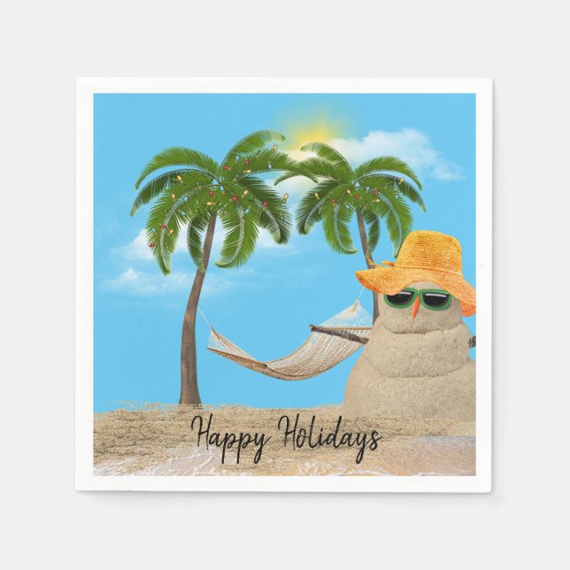 God jul med Hammock Napkins Pappersservett (Framsidan)