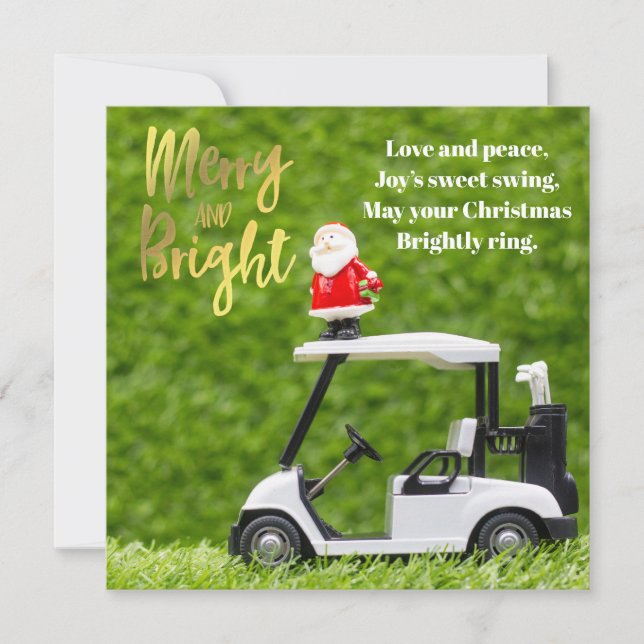 God jul med Jultomten Julkort (Framsida)