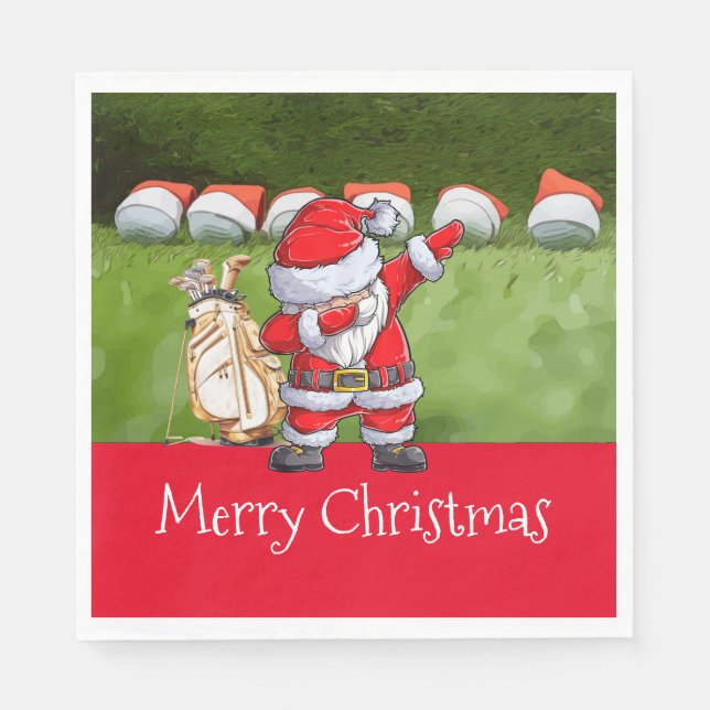 God jul med Jultomten Pappersservett (Framsidan)