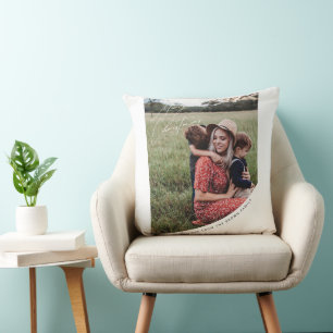 God jul med Kärlek-familjen Dekorativ kudde