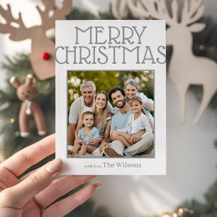 God jul med Kärlek Family Namn Personlig Julkort