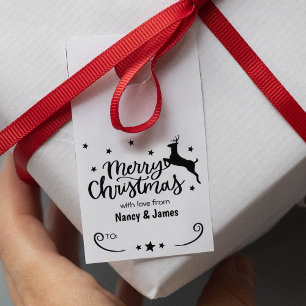 God jul med kärlek från (anpassningsbar) par, stämpel