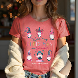 God jul med min Gnomies Funny Gnomes T Shirt