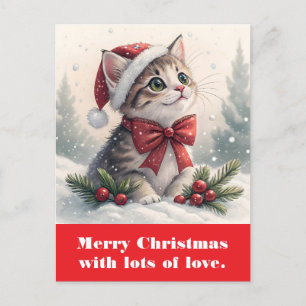God jul med mycket kärlek. vykort